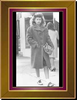 Millie Clements as a schoolgirl