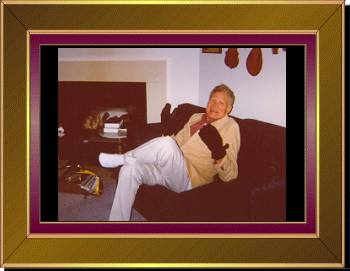 Papa can't stay warm enough when Midge turns the air conditioner on at home.
