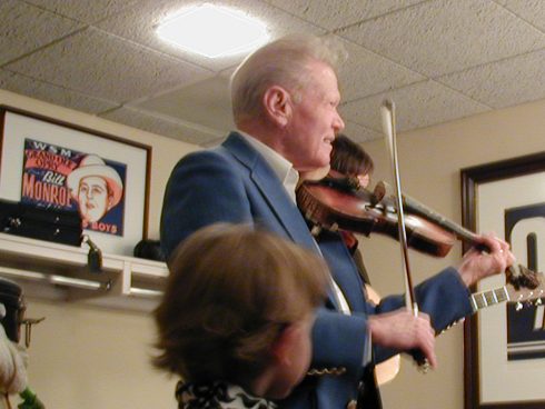 Vassar Clements Backstage at the Ryman Auditorium